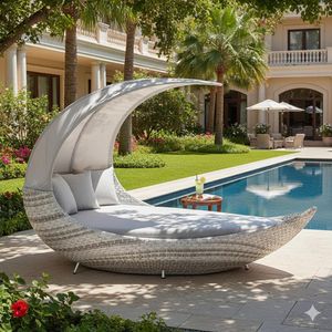 Domus Ventures Crescent Sonneninsel Duo Wave Geflecht/Olefin
