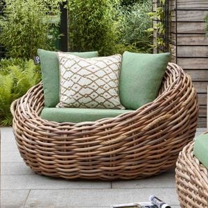 Apple Bee Cocoon Loungesessel Polyrattan/Bee Wett