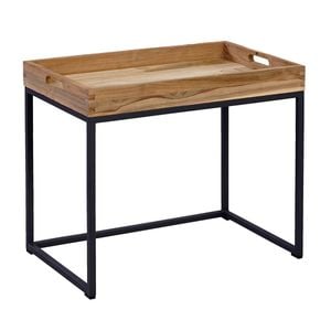 OUTLIV. Tray Beistelltisch Stahl/Teak Recycelt