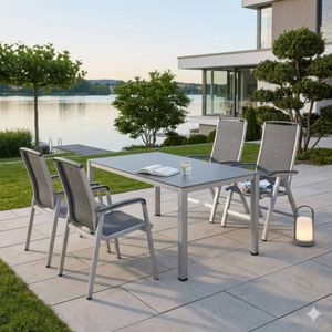 Kettler Forma II Gartenmöbel-Set M (4 Plätze) Tisch 160x95cm