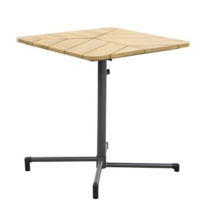 MWH Blomst Klapptisch 70x70cm Stahl/Teak