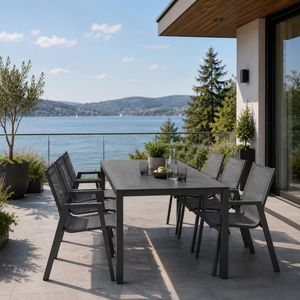 Hartman Aruba Gartenmöbel-Set L (6 Plätze) Tisch 220x100cm