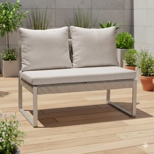 Stern Tammo Diningsofa Aluminium/Rope/Outdoorstoff