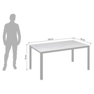 Kettler Cubic Gartentisch Aluminium/HPL