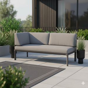 LifestyleGarden Dalgas Diningsofa Aluminium/Olefin
