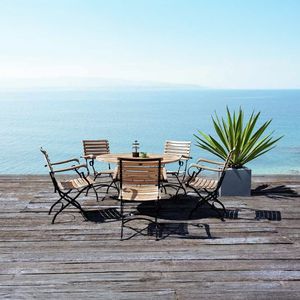 Zebra Florence Gartenmöbel-Set M (5 Plätze) Tisch Ø115cm