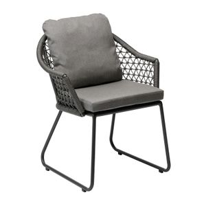 OUTLIV. Clara Gartensessel Aluminium/Rope mit Sitz- und Rückenkissen