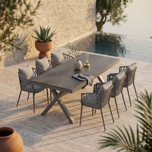 LC Garden Sunrepo Gartenmöbel-Set L (6 Plätze) mit OUTLIV. Tisch 220x100cm