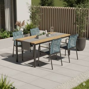 Kettler Diamond Gartenmöbel-Set M (4 Plätze) mit OUTLIV. Tisch 180x90cm