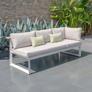 LifestyleGarden Jimmy Diningsofa verstellbar Aluminium/Olefin