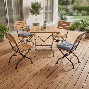 LC Garden Wimbledon Gartenmöbel-Set M (4 Plätze) Tisch 80x80cm