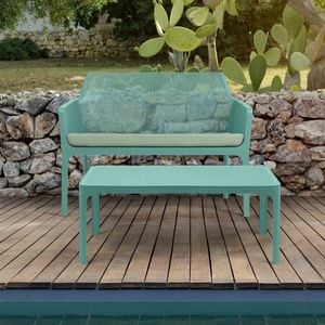 Nardi Net Gartenbank inklusive Sitzkissen + Tisch Kunststoff