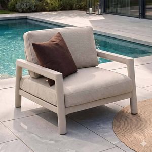 Zebra Cozy Loungesessel Aluminium/Rope/Sunproof
