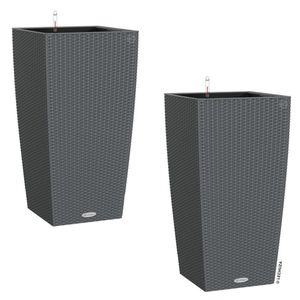 Lechuza Cubico Pflanztopfset 2tlg 40x40x75cm Kunstsoffgef.