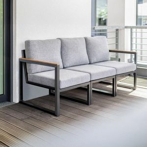 Kettler Ocean Skid City Line Gartenloungesofa Aluminium/Olefin