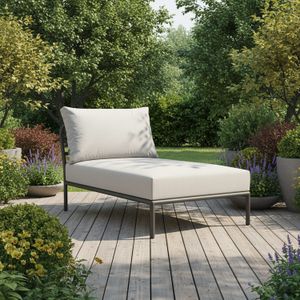 HOUE Level 2 Daybed Aluminium/Sunbrella