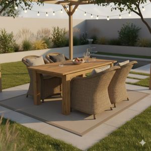 OUTLIV. Coventry Gartenmöbel-Set M (4 Plätze) Tisch 180x90cm