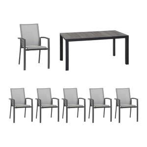 Siena Garden Velia Gartenmöbel-Set L (6 Plätze) Tisch 140x90cm