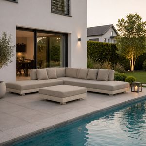 OUTLIV. Santa Monica Ecklounge inkl. Loungetisch Aluminium/Olefin