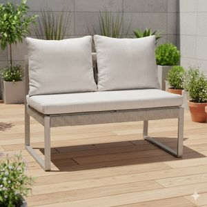 Stern Tammo Diningsofa Aluminium/Rope/Outdoorstoff