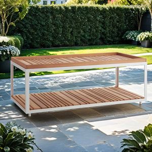 Cane-Line Level Loungetisch 120x60cm Aluminium/Teak