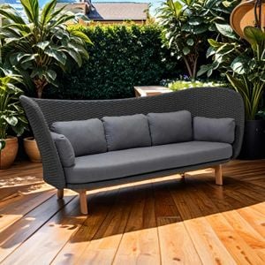 Cane-Line Peacock Wing Gartensofa 248cm Teak/Rope