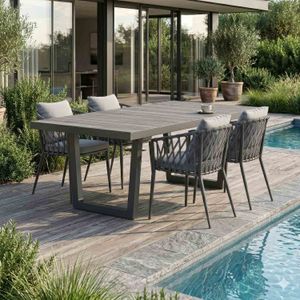 LC Garden Sunrepo Gartenmöbel-Set M (4 Plätze) Tisch 200x100cm
