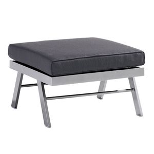 Sieger Auckland Loungehocker Aluminium/Sunproof