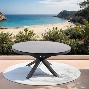 OUTLIV. Broome Gartentisch Ø150cm Aluminium/Glaskeramik