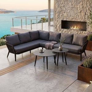 OUTLIV. Monet Ecklounge inkl. Loungetisch Aluminium/Rope/Olefin