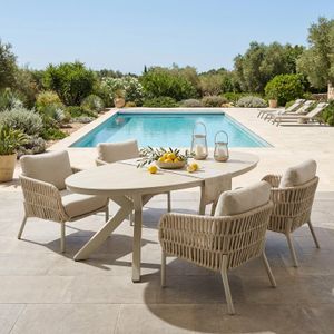 LC Garden Terano Gartenmöbel-Set Low Dining M (4 Plätze) Tisch 220x120cm