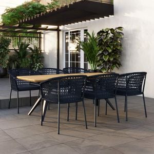 OUTLIV. Zui Gartenmöbel-Set 7-tlg. Tisch 220x100cm