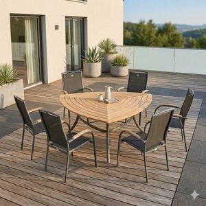 Hartman Raffaelo Gartenmöbel-Set L (6 Plätze) Tisch 170x170x170cm