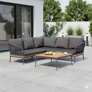 Niehoff Freeport Ecklounge inkl. Loungetisch Aluminium/Olefin
