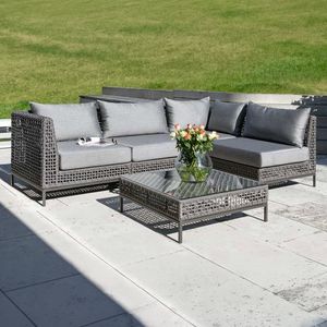 Stern Corda Ecklounge inkl. Loungetisch Aluminium/Rope/Outdoorstoff