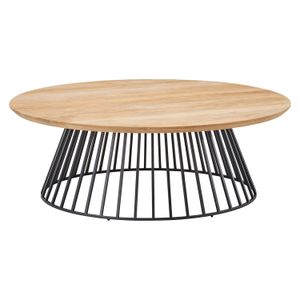 Solpuri Grid Loungetisch Aluminium/Teak