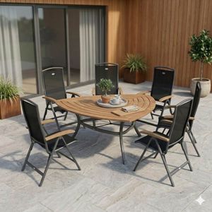 Hartman Raffaelo Gartenmöbel-Set L (6 Plätze) Tisch 170x170x170cm