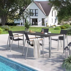 OUTLIV. Rimini Gartenmöbel-Set 5-tlg. Tisch 160/217/267x92cm