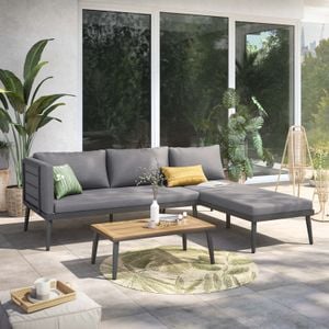 OUTLIV. India Ecklounge Stahl/Kunstfaser