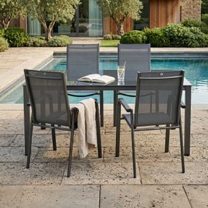 Kettler Cirrus Gartenmöbel-Set M (4 Plätze) Tisch 160x95cm