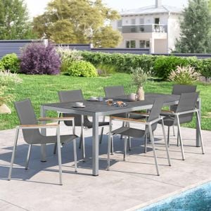 OUTLIV. Rimini Gartenmöbel-Set 7-tlg. Tisch 220x100cm