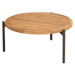 4Seasons Yoga Loungetisch Ø73cm Aluminium/Teak