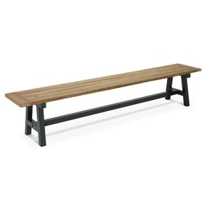 OUTLIV. Omaha Gartenbank Aluminium/Teak recycelt