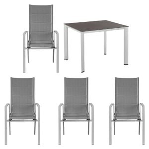 OUTLIV. Melbourne Gartenmöbel-Set M (4 Plätze) mit Kettler Tisch 95x95cm