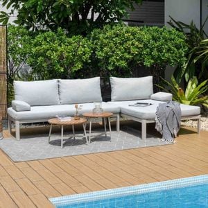 LifestyleGarden Berlin Ecklounge Aluminium/Polyester