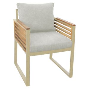 OUTLIV. New York City Gartensessel Aluminium mit Sitz- und Rückenkissen
