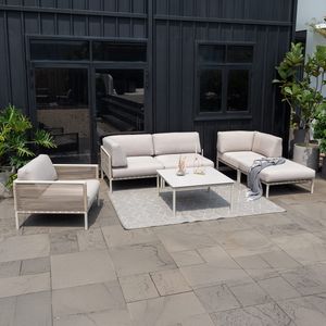 LifestyleGarden Horizon Loungeset inkl. Loungetisch Aluminium/Rope/Olefin