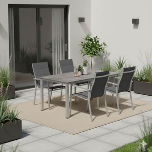 OUTLIV. Melbourne Gartenmöbel-Set M (4 Plätze) mit Kettler Tisch 160x90cm