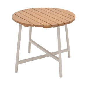 LifestyleGarden Copenhagen Beistelltisch Ø46cm Aluminium/Eukalyptus