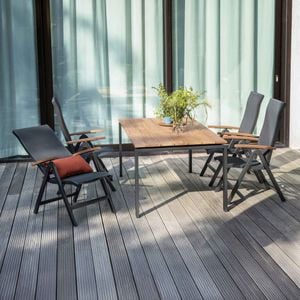 Kettler Sleek Gartenmöbel-Set M (4 Plätze) Tisch 160x95cm